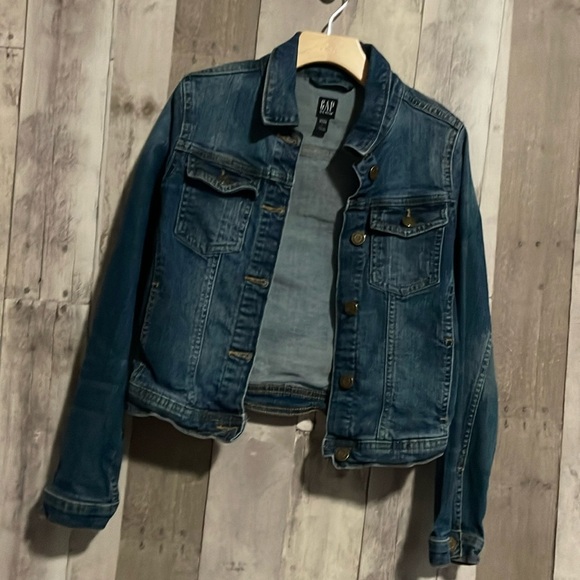 Gap for Good Girls Blue Jean Denim Jacket Large - Picture 1 of 6